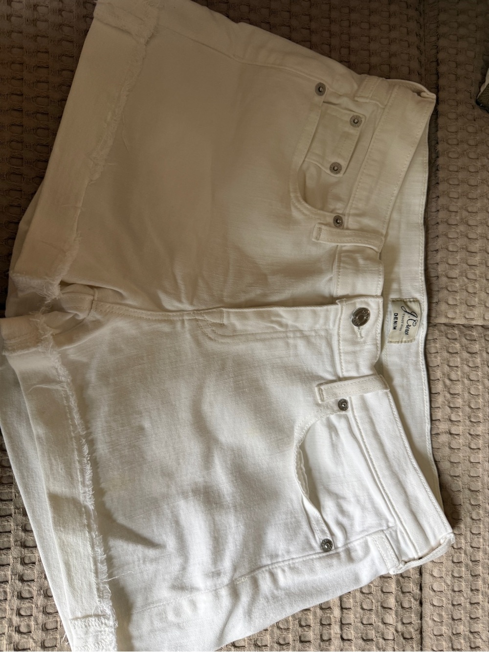 J. Crew White Denim shorts
